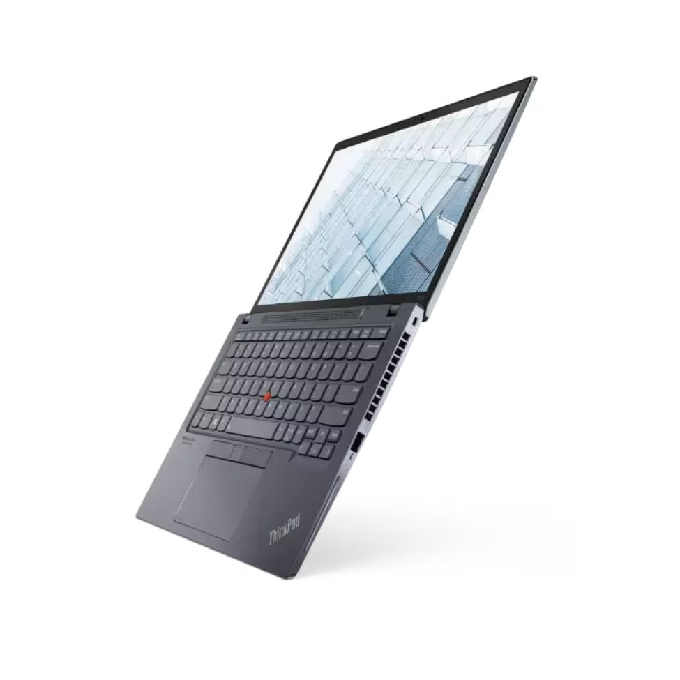 Lenovo ThinkPad X13 Gen 2 Core i5-1135G7 usado, portátil abierto mostrando pantalla y teclado.