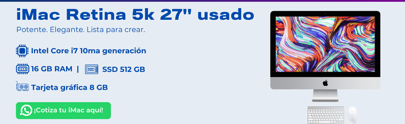 iMac retina 5k 27" año 2020