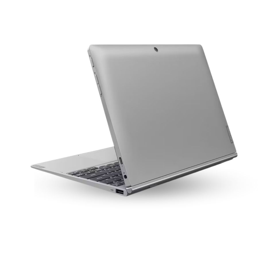 Lenovo IdeaPad D330-10IGL usada, vista superior mostrando diseño compacto.