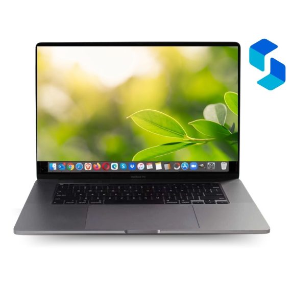 MacBook Pro A2141 16 pulgadas Core i9 usado, vista frontal con pantalla Retina.