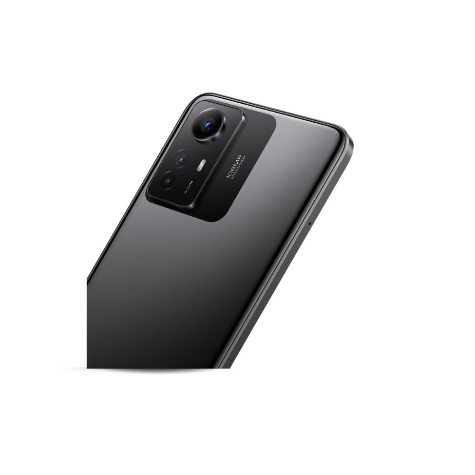 Redmi Note 12S usado, detalle del módulo de cámara de 108 MP.