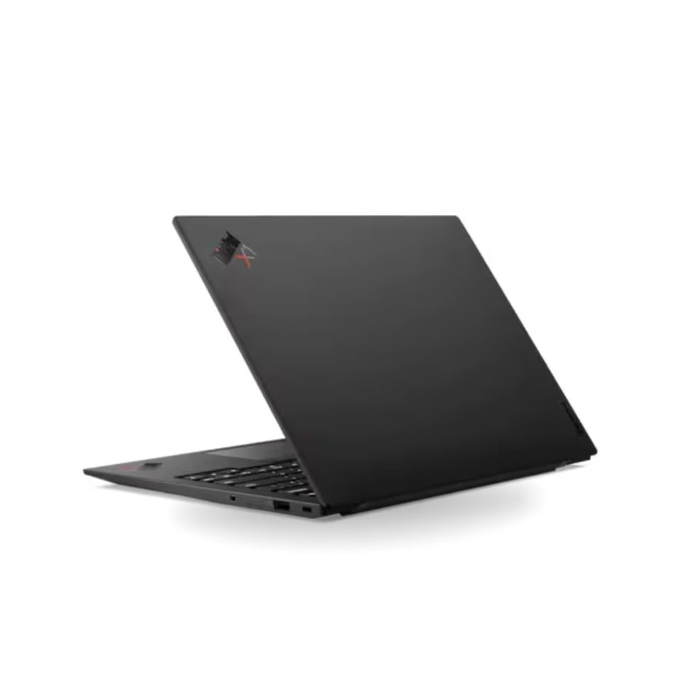 Vista trasera del Lenovo ThinkPad X1 Carbon Gen 9 usado con Intel Core i7-1185G7.